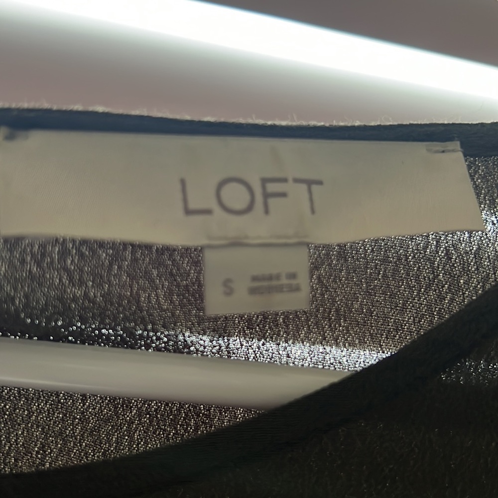 Loft Olive Green Dress Shirt - Picture 2 of 3